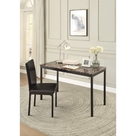 Brown Writing Desk and Chair Set W38401