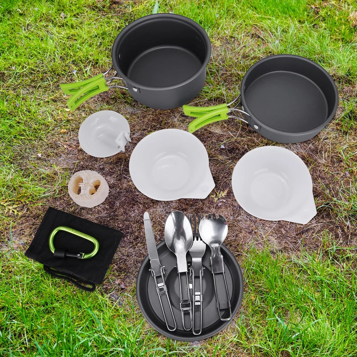 15 Pcs Non Stick Camping Cookware Set V817279