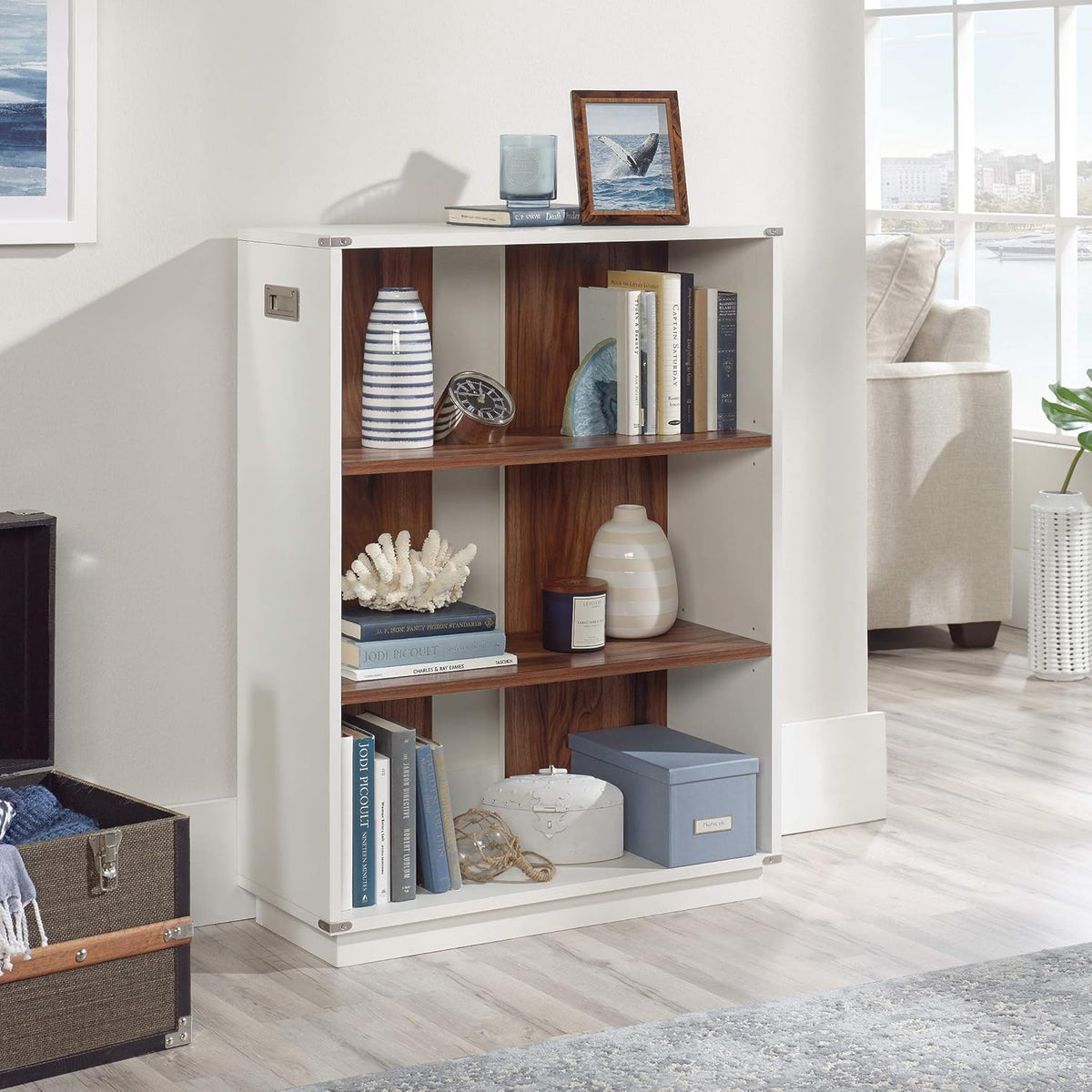 Pearl Oak Finish Bookcase J4171