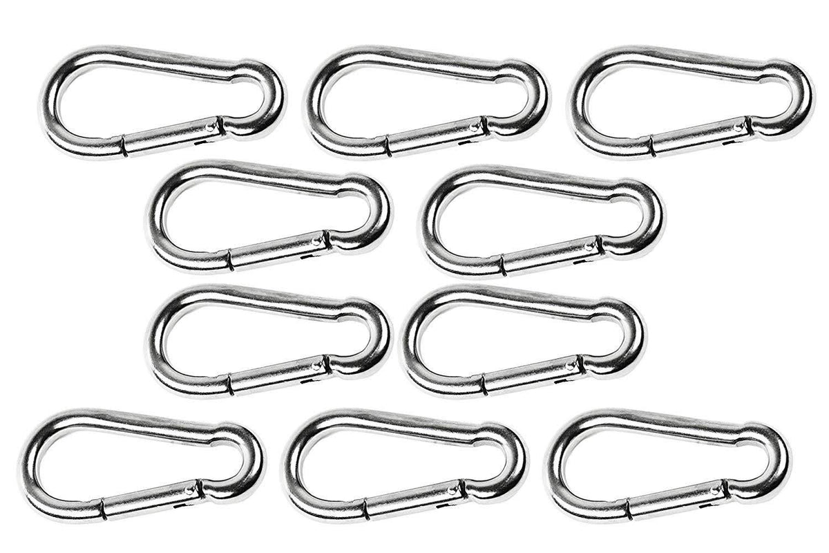 316 Stainless-Steel Carabiners Clip Snap Hook (10pcs) I472