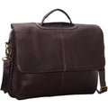 Leather Flap Over Computer Brief G46268