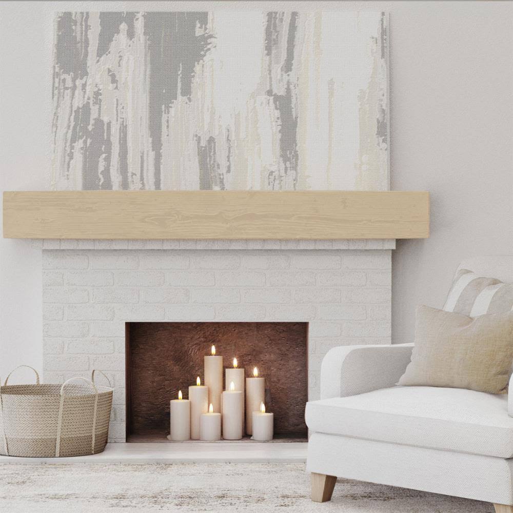 Sandblasted Faux Wood Fireplace Mantel J986