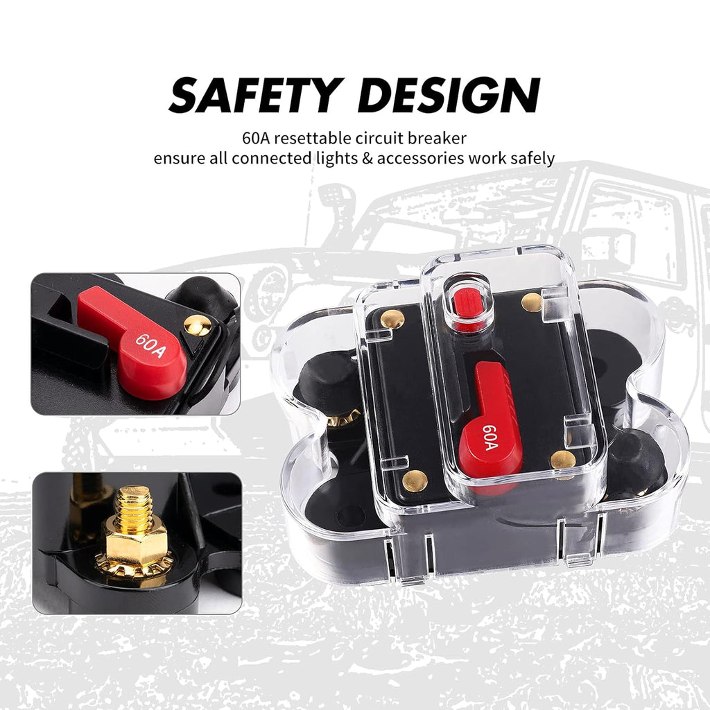 8 Gang Switch Panel with Green Backlit ON-Off Button J898062