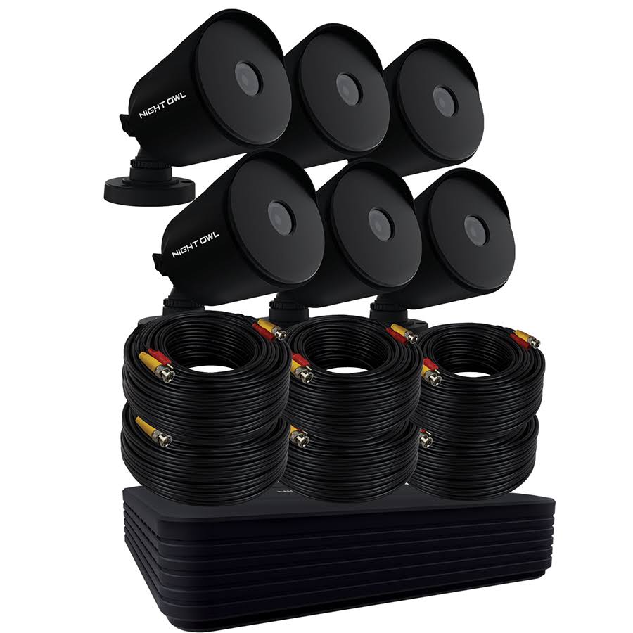 8 Channel 1080p Wired DVR with 6 Cameras and 1TB HDD E646136