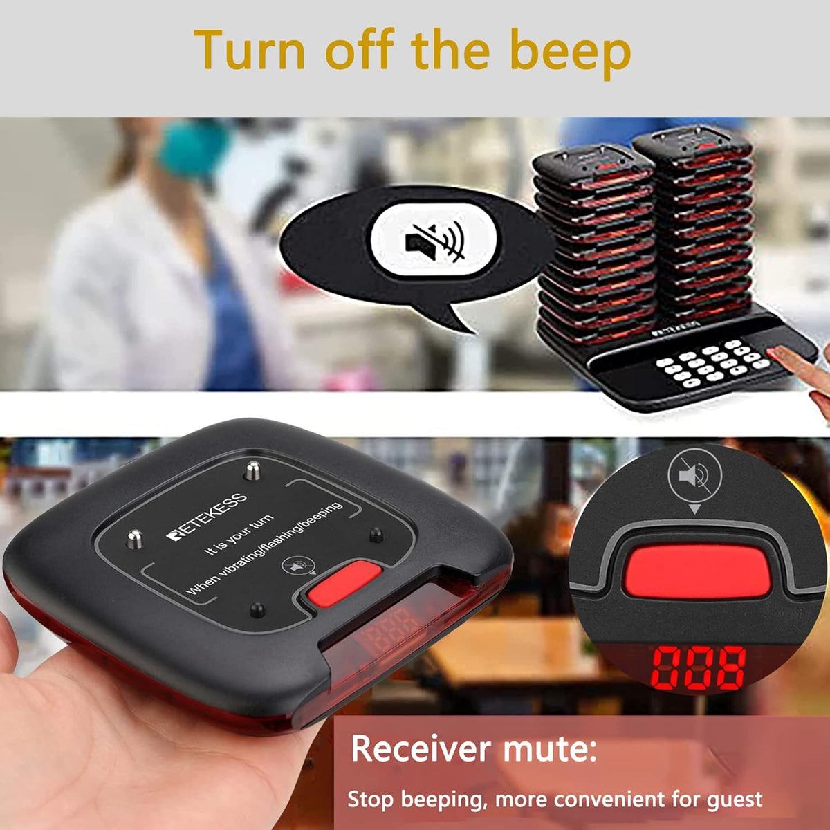 20 Pagers Restaurant Pager System G351774