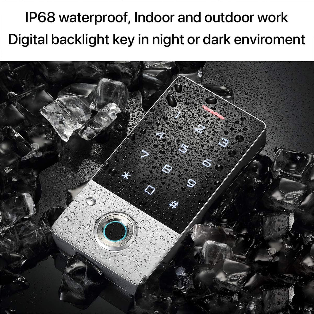 Zinc Alloy Metal Fingerprint Keypad Gate Opener Controller I922507