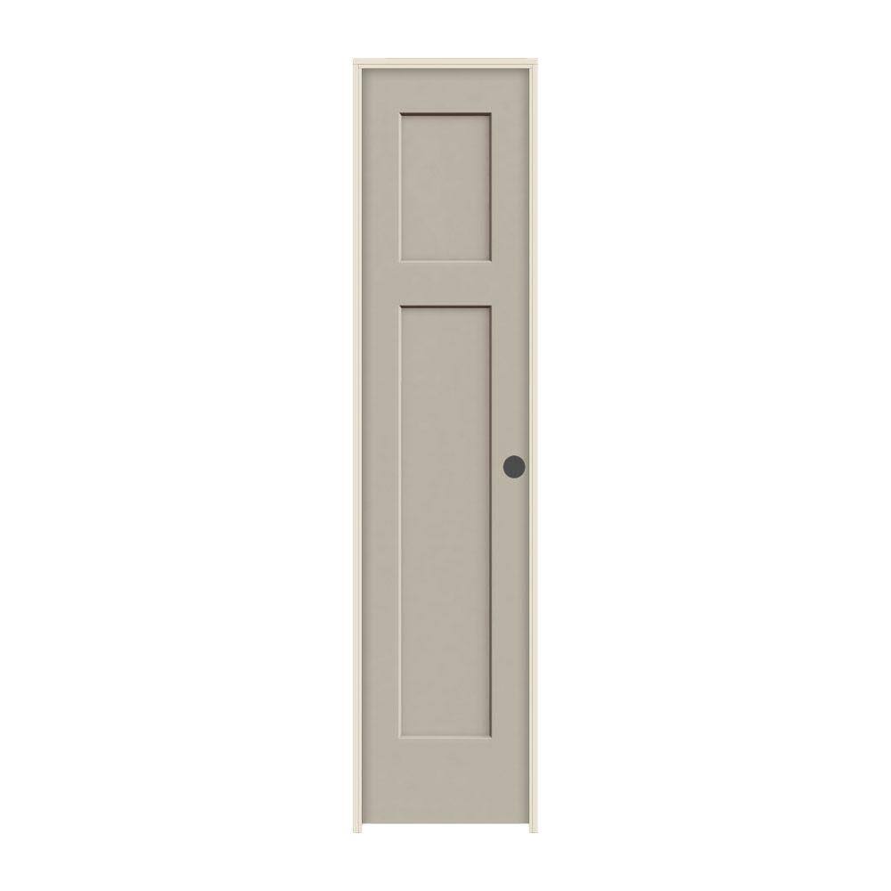18 in. x 80 in. Desert Sand Solid Core Molded Composite MDF Single Prehung Interior Door G826