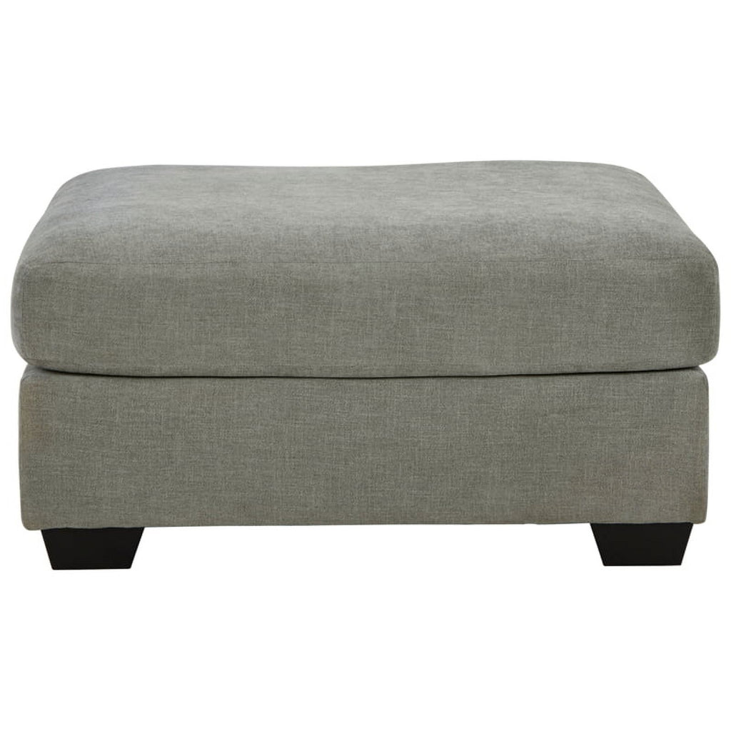 Gray & Black Fabric Oversized Accent Ottoman E3685