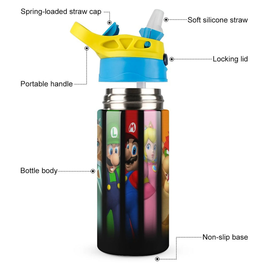 Insulated Stainless Steel Water Bottle with Straw V527