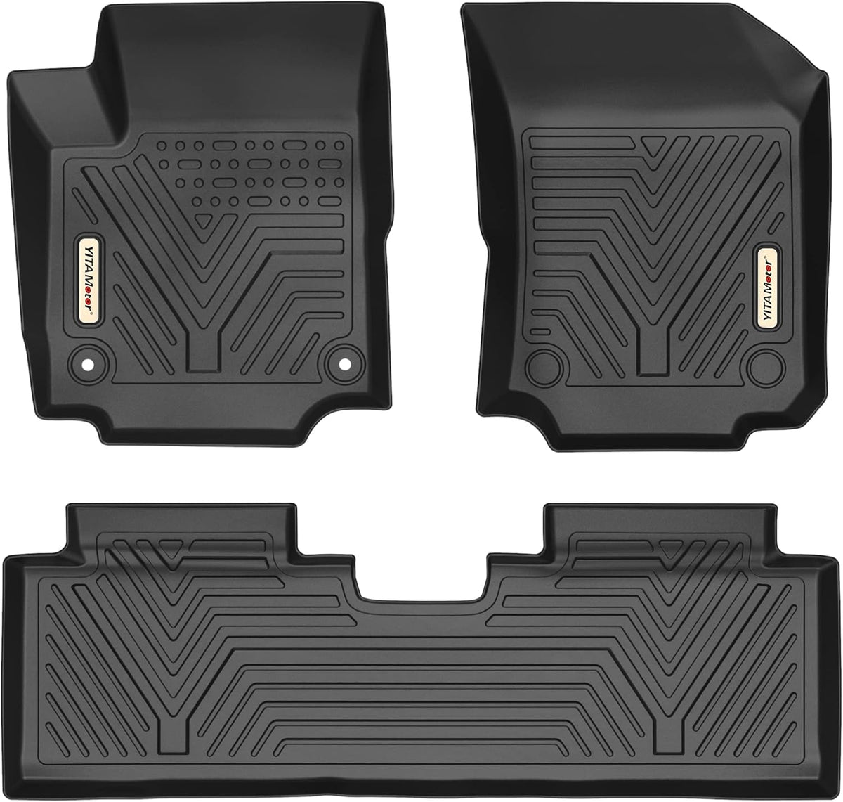 Black All Weather Cargo Trunk Mats Pack of 2 V412840