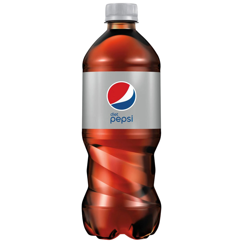 Diet Pepsi Soda 20oz Bottles, Quantity of 16 C836