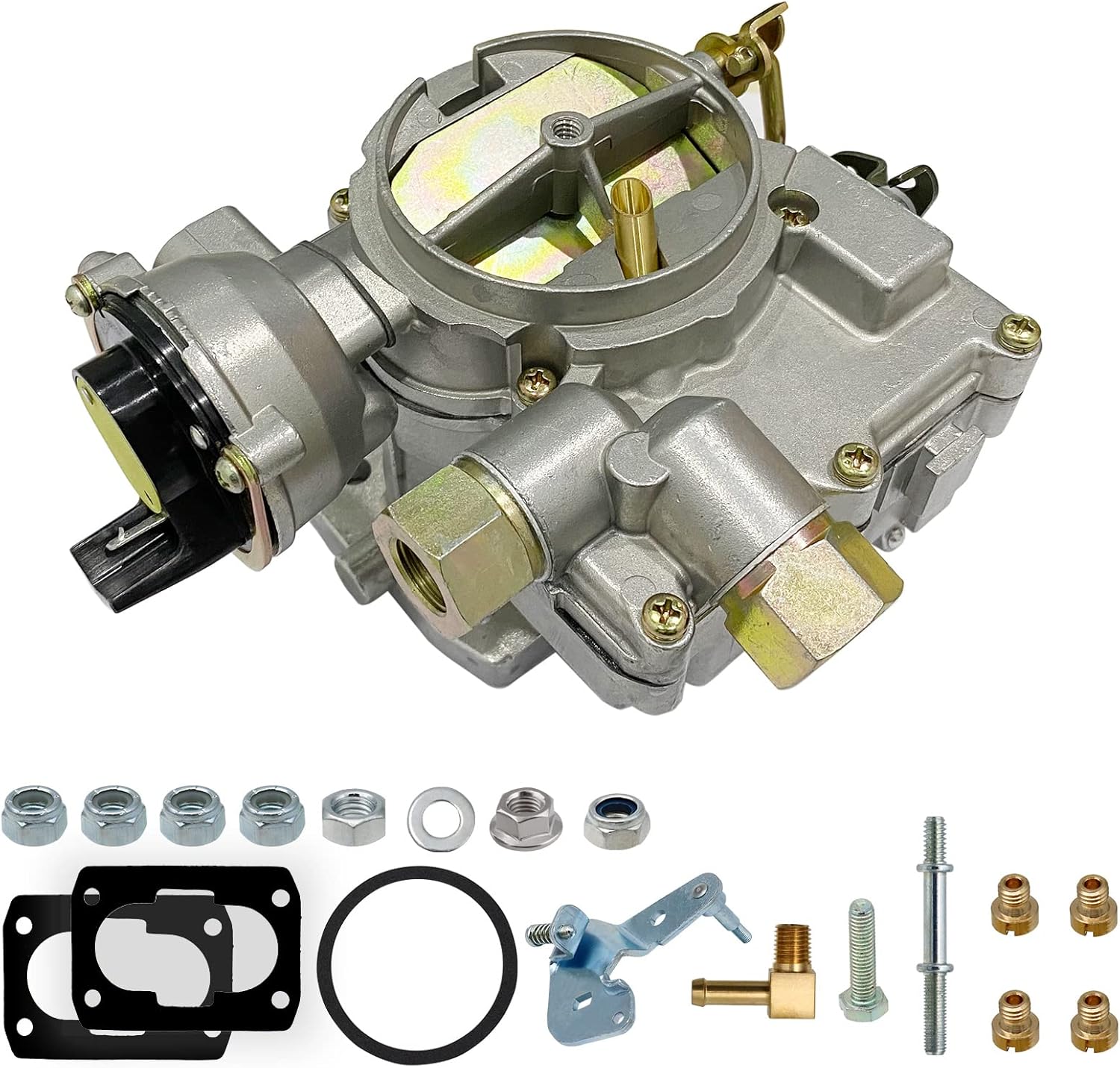 Marine Carburetor 2 Barrel Electric Choke with Jets and Gaskets J5162