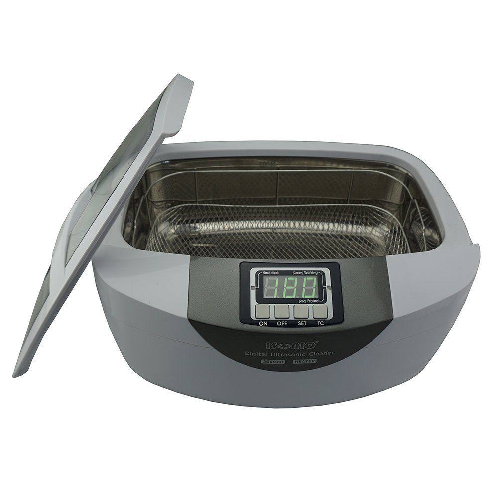 Commercial Ultrasonic Cleaner, 2.5L, White, Stainless Steel C342049