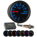 Black 7 Color Analog Needle Wideband Air / Fuel Ratio AFR Gauge 2-1/16" 52mm B801157