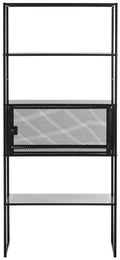Black Storage Bookshelf D750733
