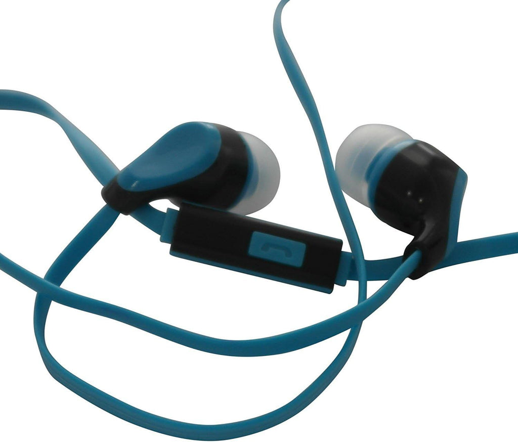 100 Pack Stereo Earbud Headphones with Mic Mixed Colors D445