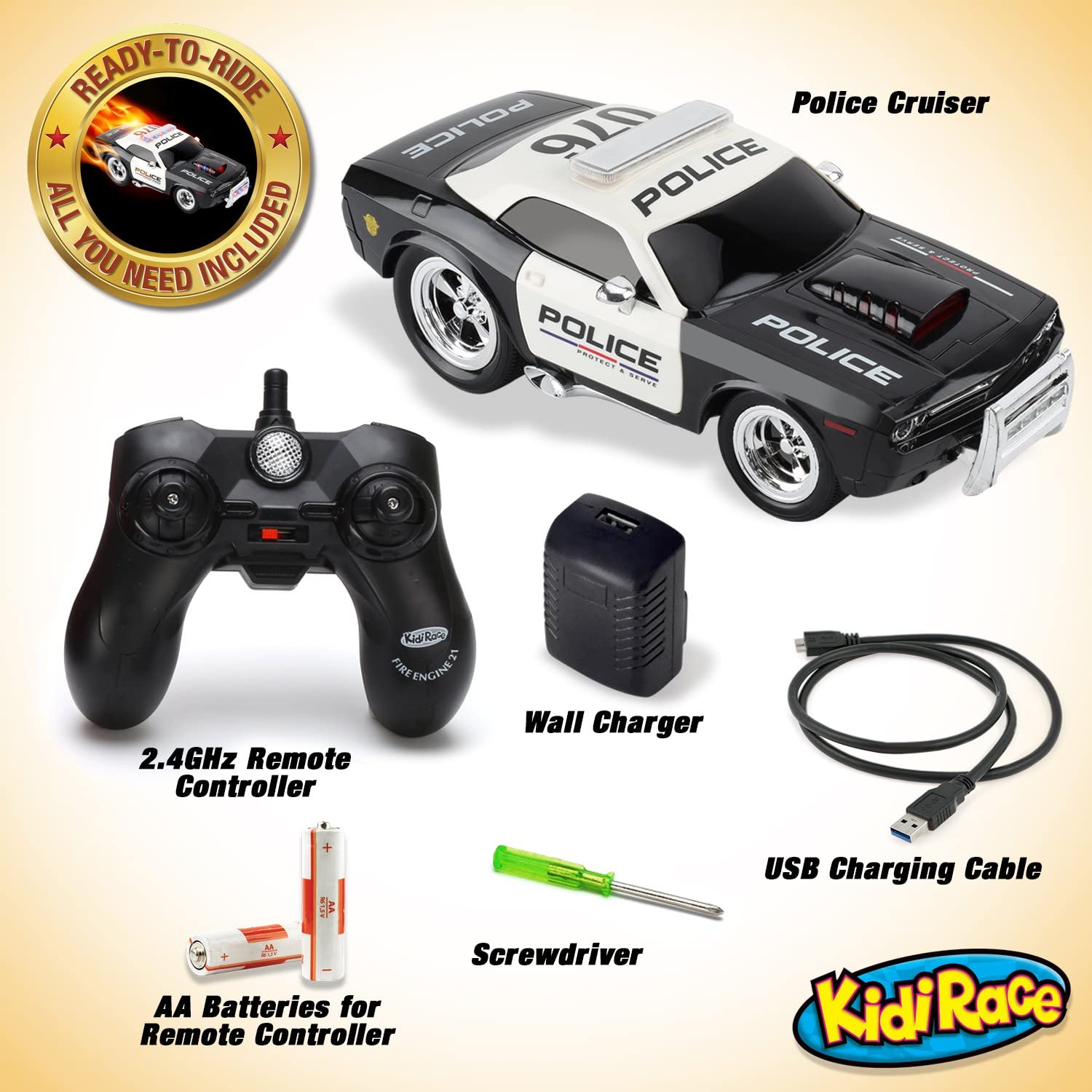 RC Remote Control Police Car E6235