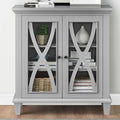 2 Door Accent Cabinet, Gray D3981