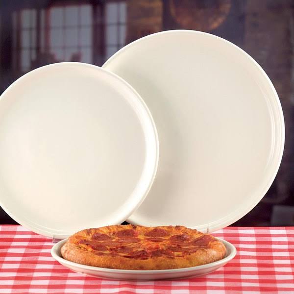 White 11.38x22 Pizza Plate - 12 / CS Z7873