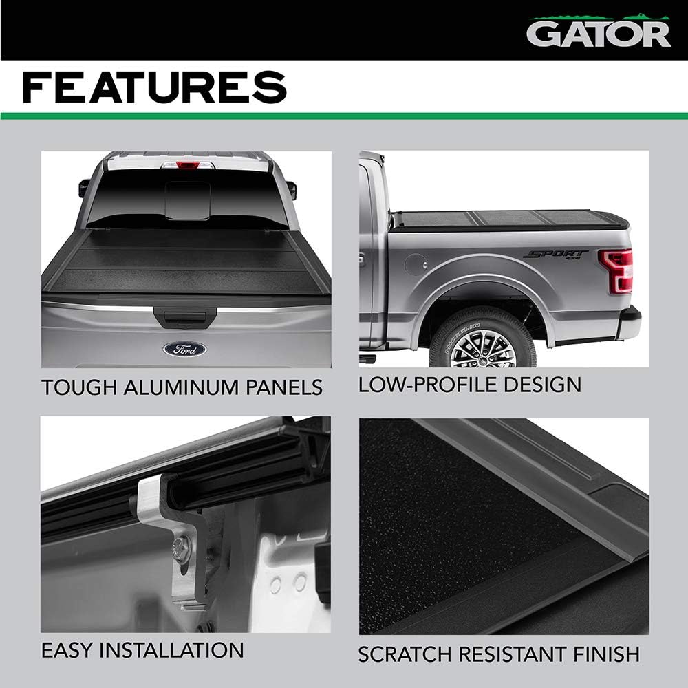 Hard Tri-Fold Truck Bed Tonneau Cover for Ford F-150 6' 7" Bed N276