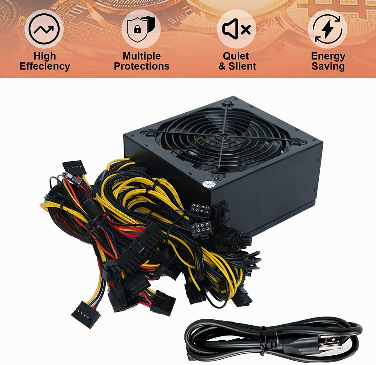 2000W Modular PSU for 8 GPU Mining Rig M316359