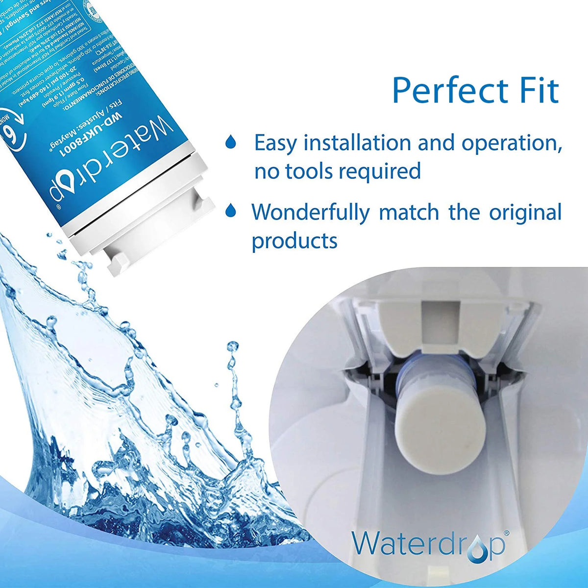 6 Pack Refrigerator Water Filter S269442