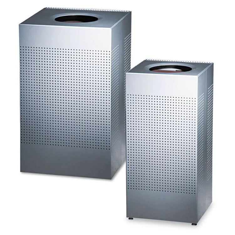 Metallic Half Round Waste Receptacle F321