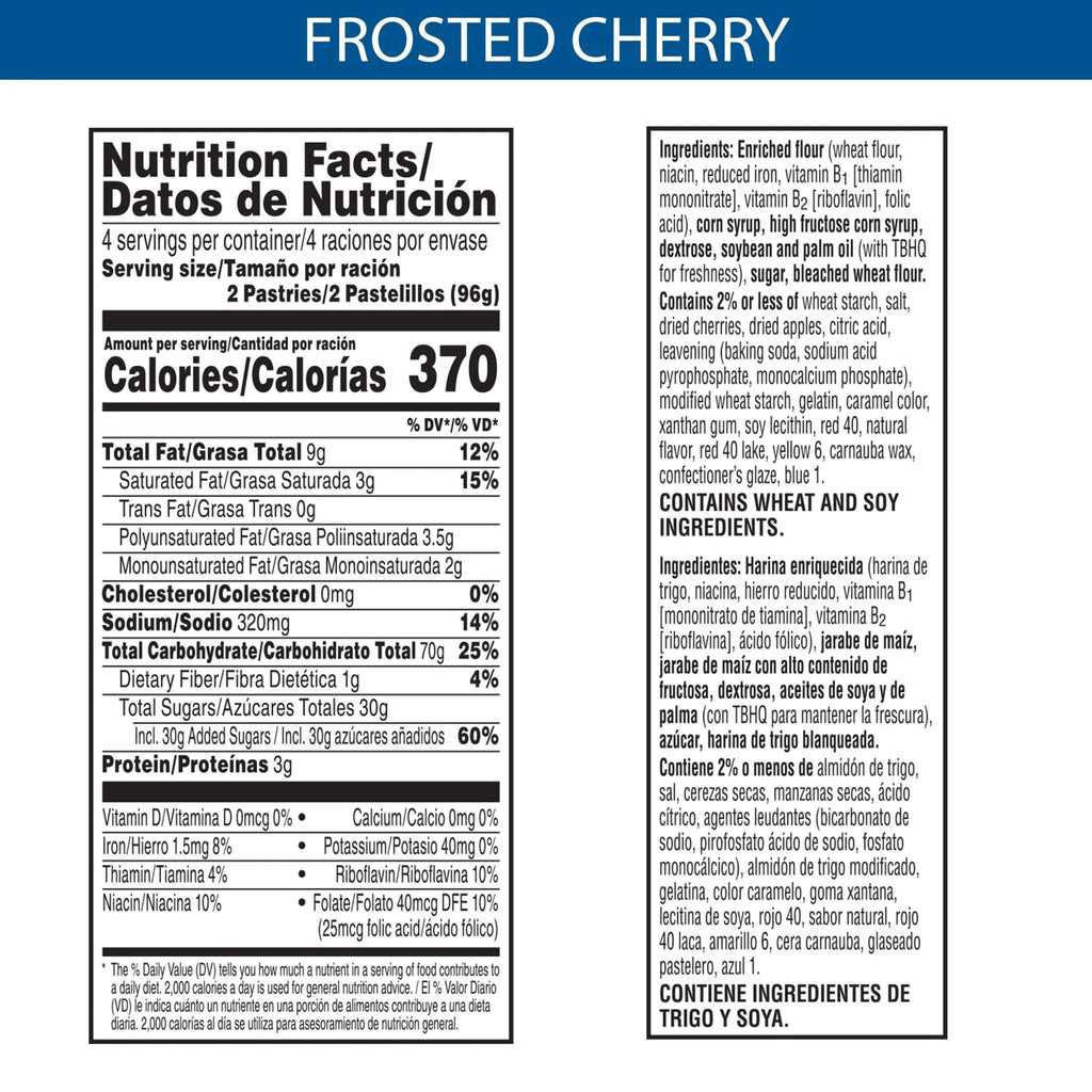 Frosted Cherry Pop-Tarts (Pack of 32) X286