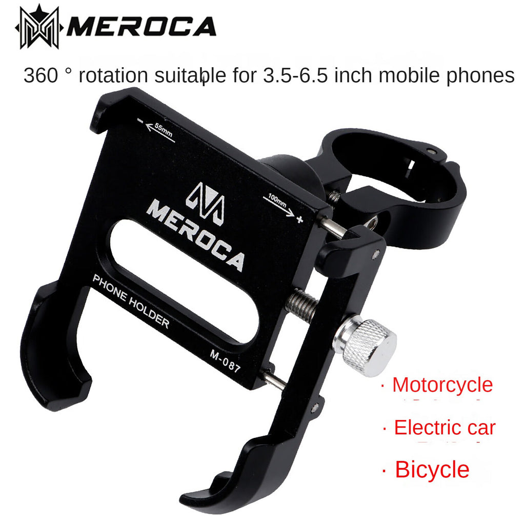 White Metal Phone Holder Motorcycle Mount W6374