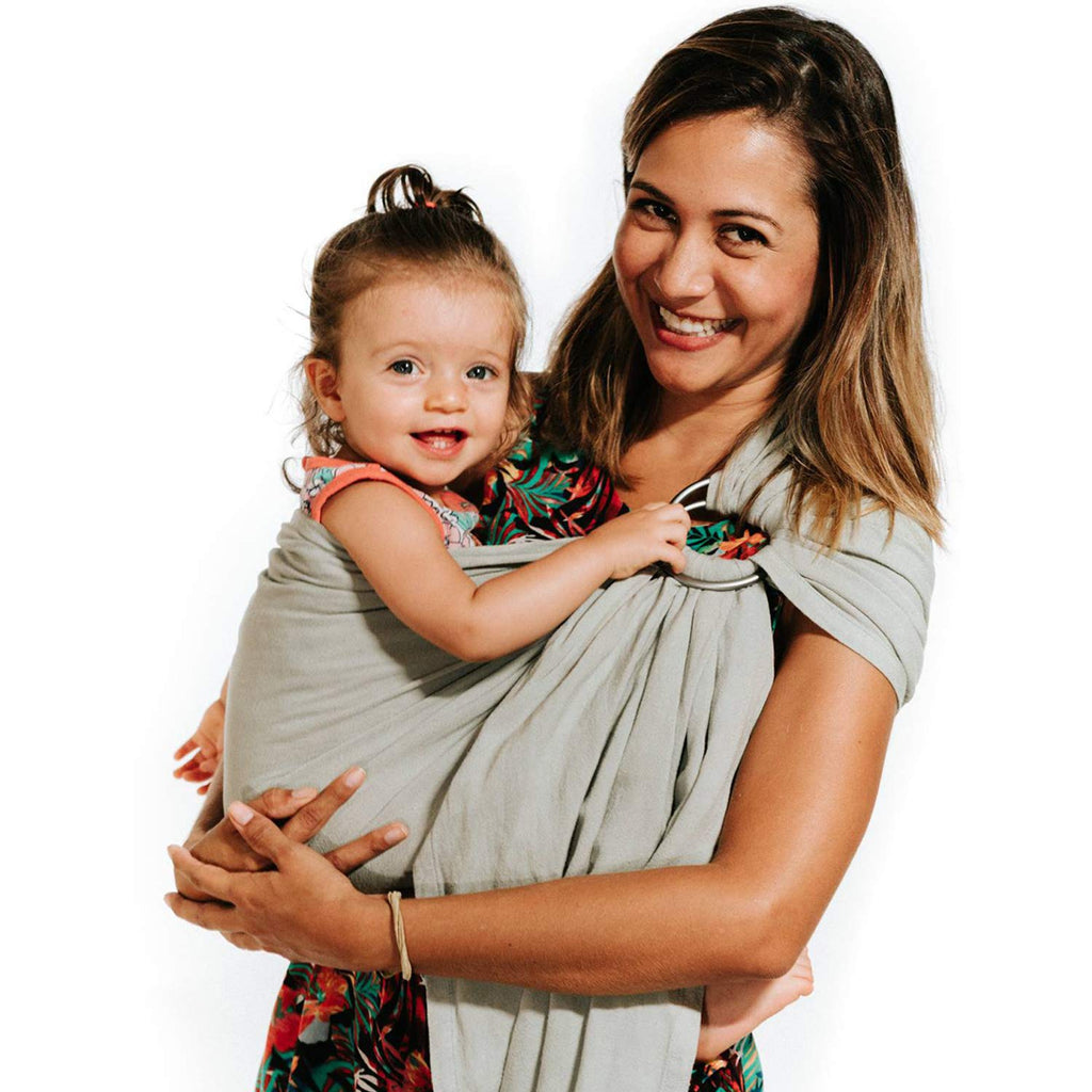 Bamboo and Linen Ring Sling Baby Carrier F101597