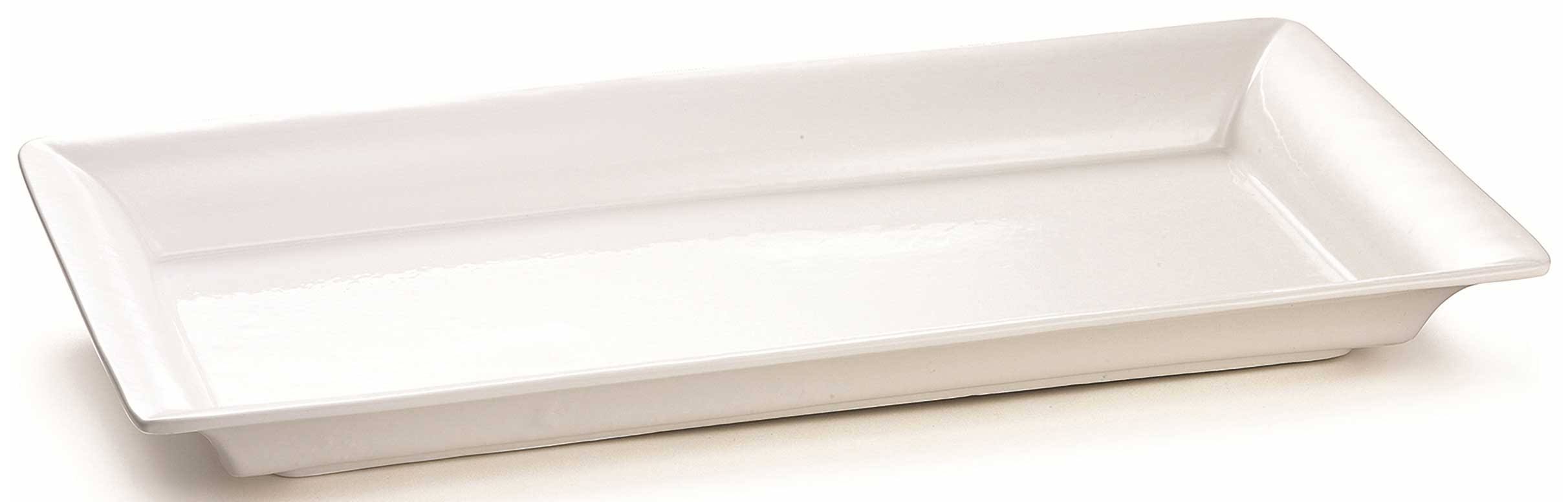 White Cast Aluminum Large Rectangle Platter W9515