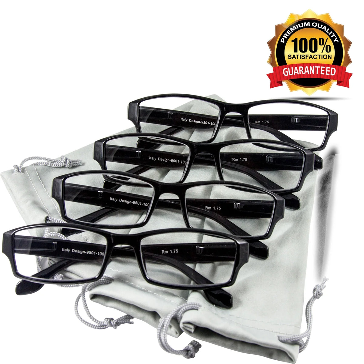4 Pack Reading Glasses +4.00 P832