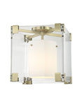 Aged Brass 1 Light Flush Mount K767
