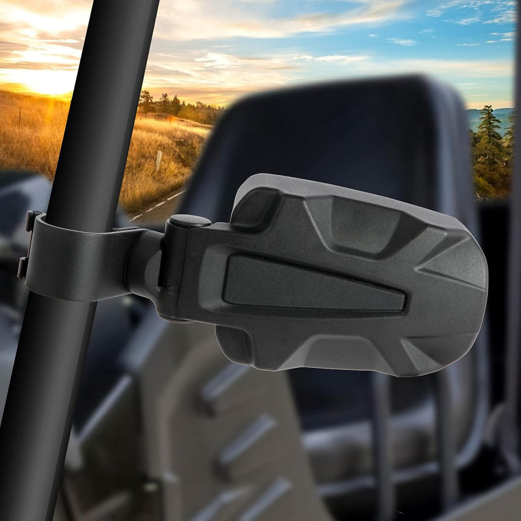 UTV Side View Mirror for 1.75 Roll Cage Bar, Adjustable Mirror Face L656001