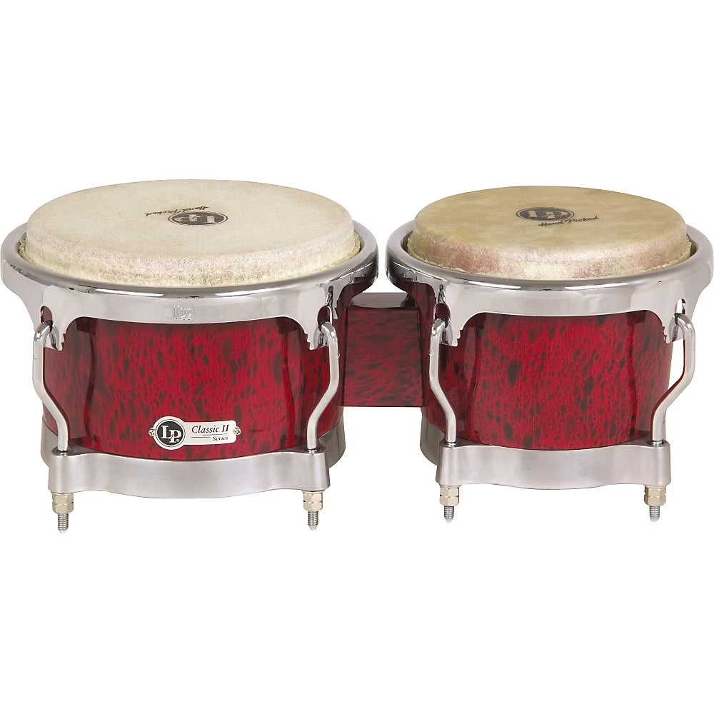 Red Lava Bongos With Chrome Hardware H453