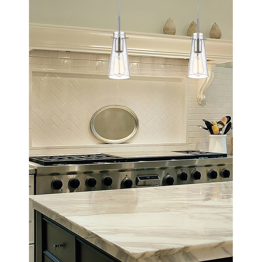 Brushed Nickel 3-Light Island/Billiard R589