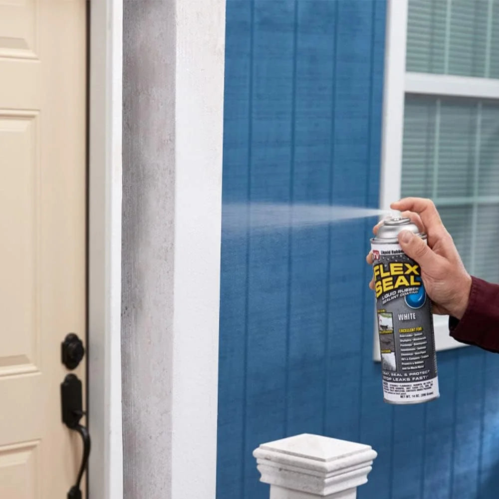 White Rubber Sealant Spray Coating, 14-oz (2 Pack) B61304