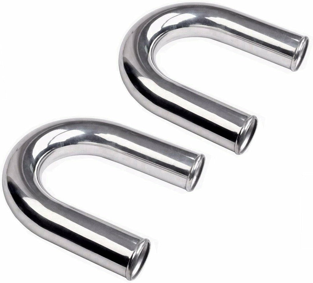 2.5" OD 180 Degree Universal Aluminum Intercooler Intake Pipe 63mm Length 600mm Pack of 2 B478