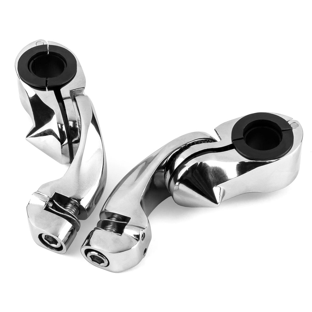 Chrome Angled Adjustable Highway Foot Peg Mounting Kit, 1 Pair U82183