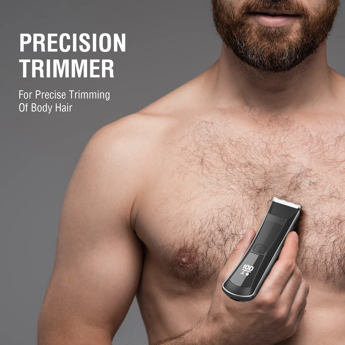Electric Body Trimmer, IPX5 Waterproof USB Recharge F753
