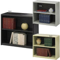 Grey Steel 2-Shelf Bookcase G384