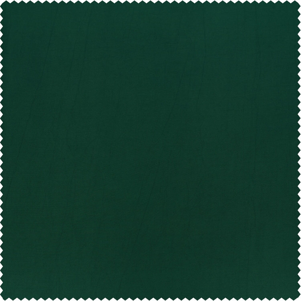 Emerald Green Faux Silk Taffeta Curtain 1 Panel 50W X 96L M60190