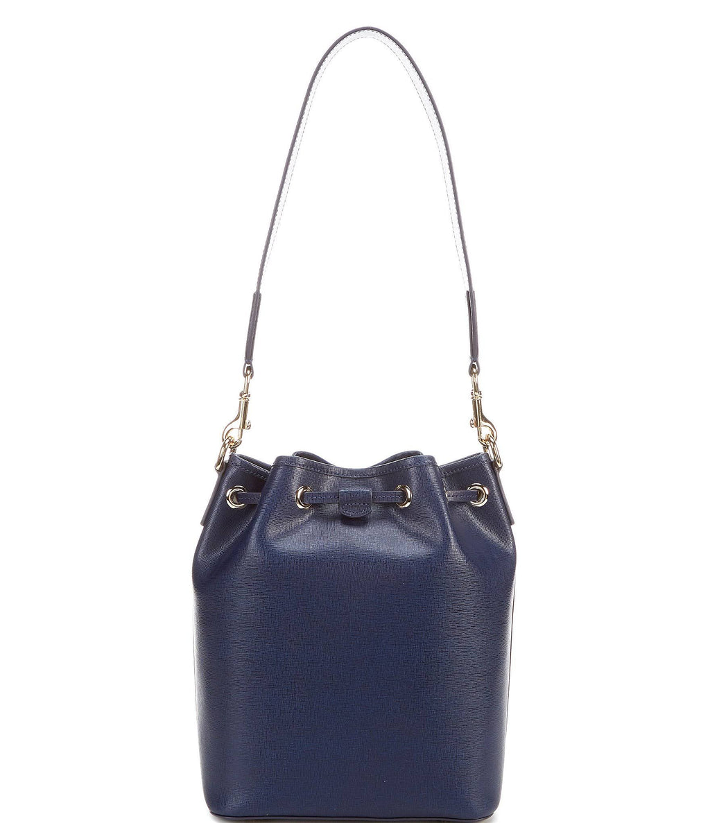 Marine Leather Drawstring Bag T52610