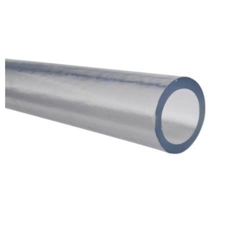 PVC Clear Plastic Tubing, Inner Diameter 3/16 inch, Outer Diameter 3/8 inch, Length 50 ft W7957