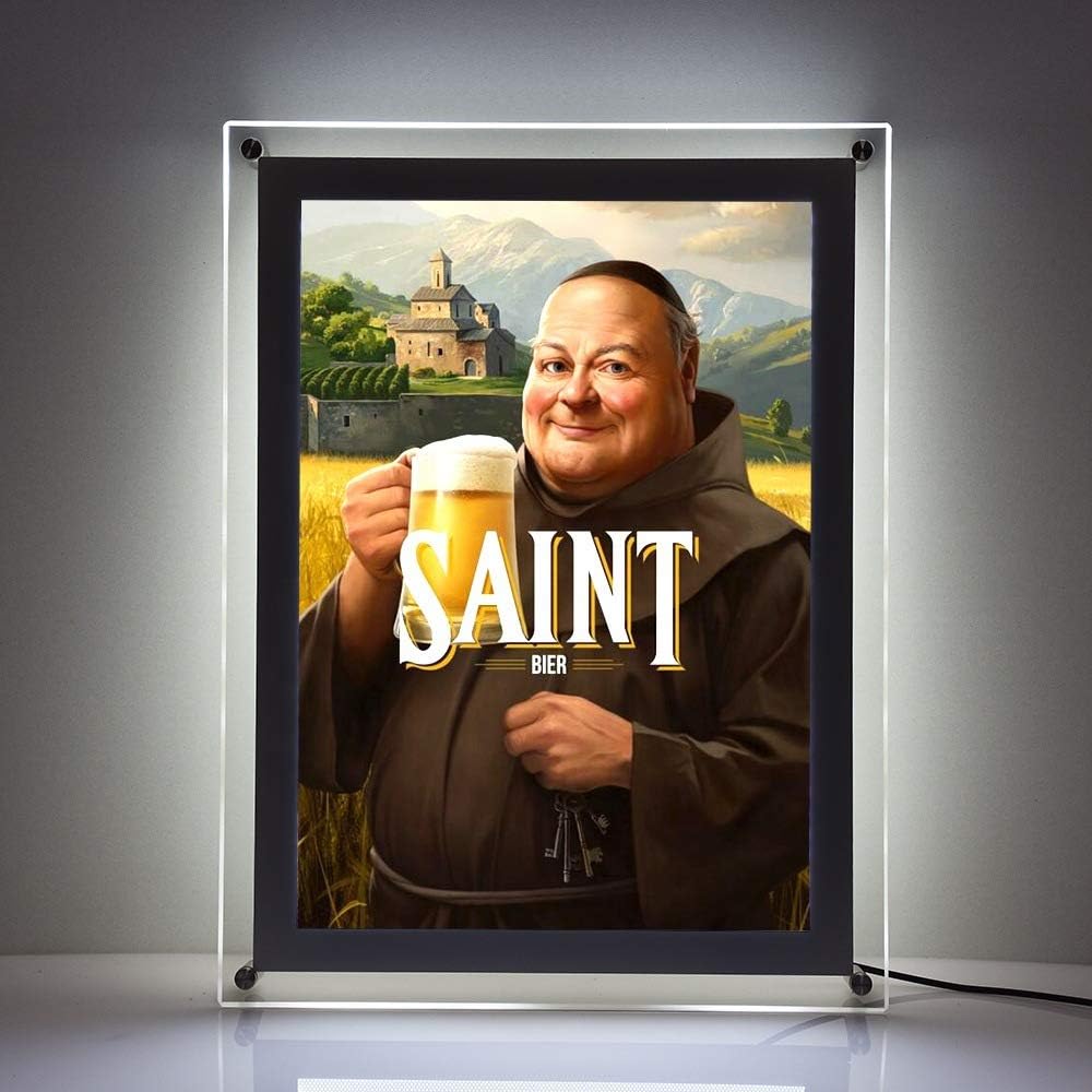 24X36 Inch Ultra Thin Wall Mounted Acrylic LED Light Box Sign Holder K19712
