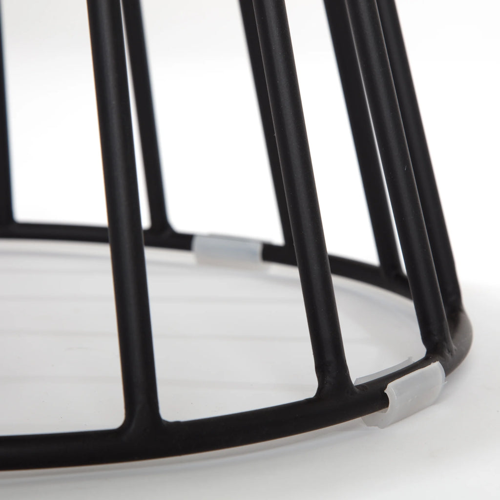 Black and Gray Velvet Vanity Stool N227
