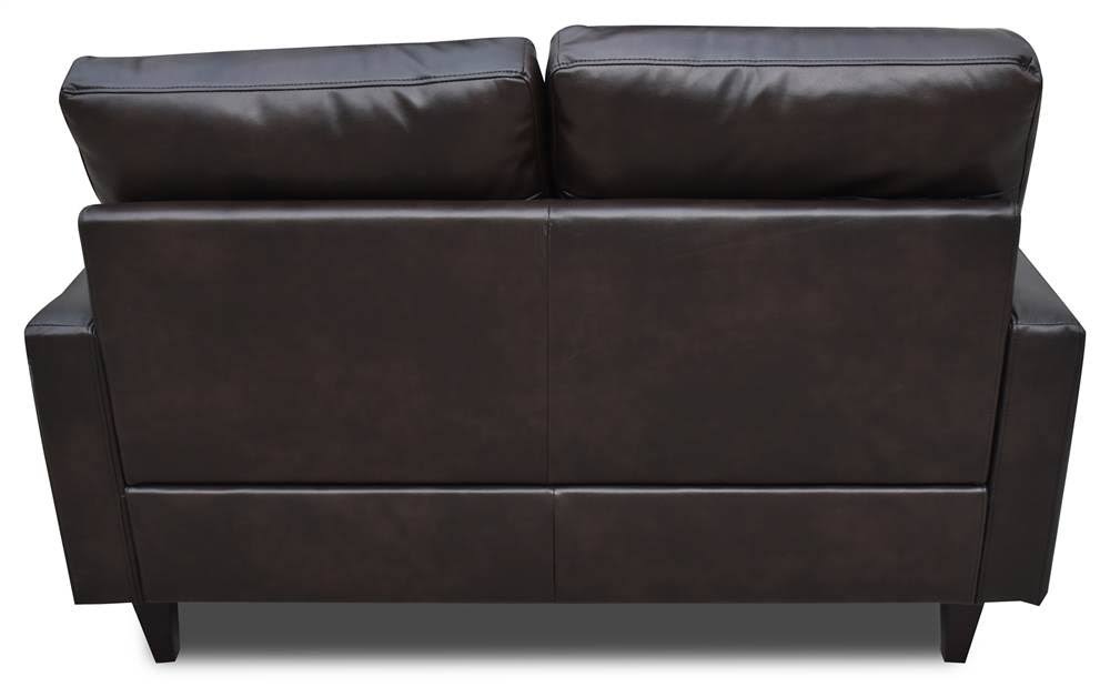 Espresso Leather-Gel Loveseat G223048