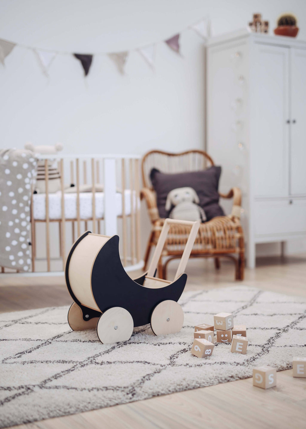 Toy Pram with Blackboard D241202