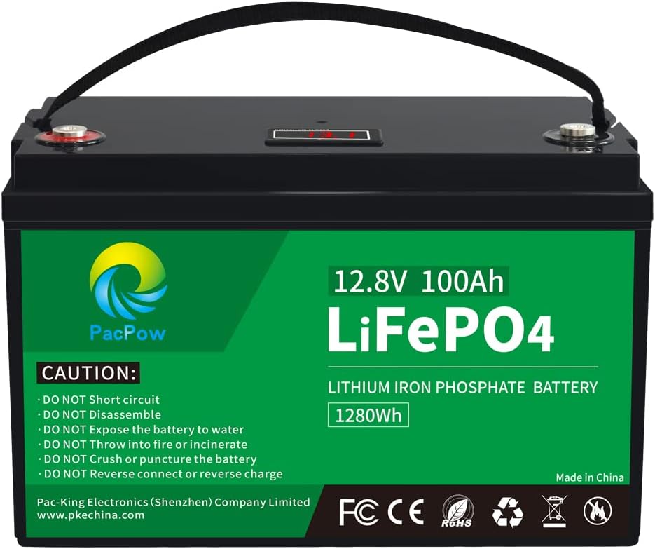 12V 100Ah LiFePO4 Lithium Iron Phosphate Battery with LCD Screen Z248