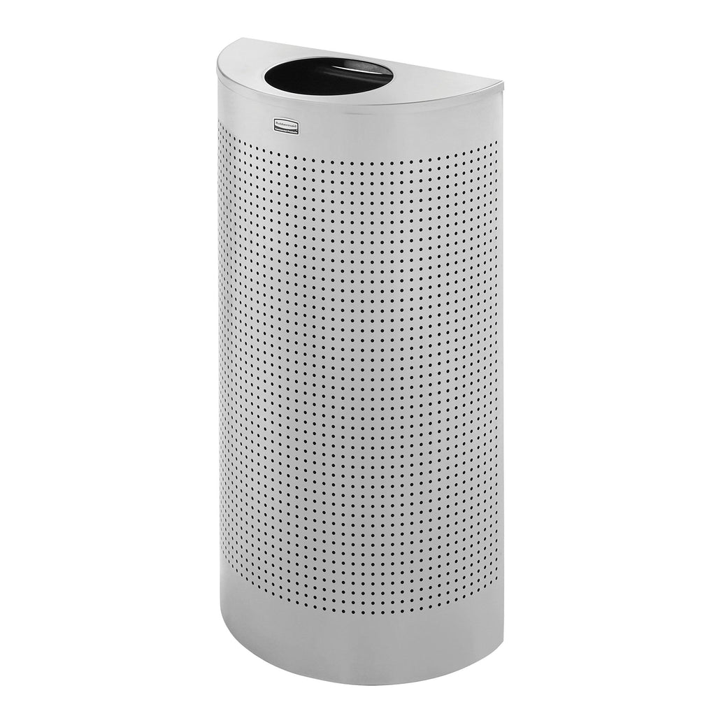 Metallic Half Round Waste Receptacle F321